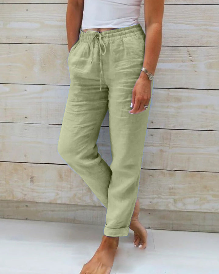 Alejandra – Pantalones de Cuerda Relajados