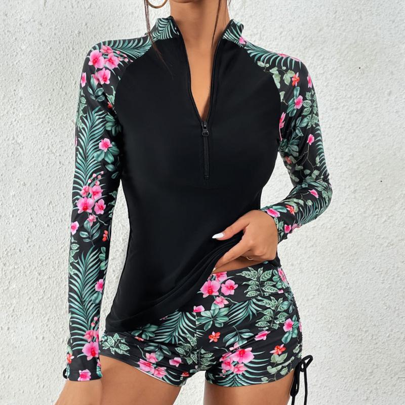 Sariah | Conjunto de Tankini de Dos Piezas de Manga Larga