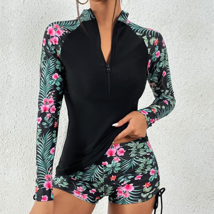 Sariah | Conjunto de Tankini de Dos Piezas de Manga Larga