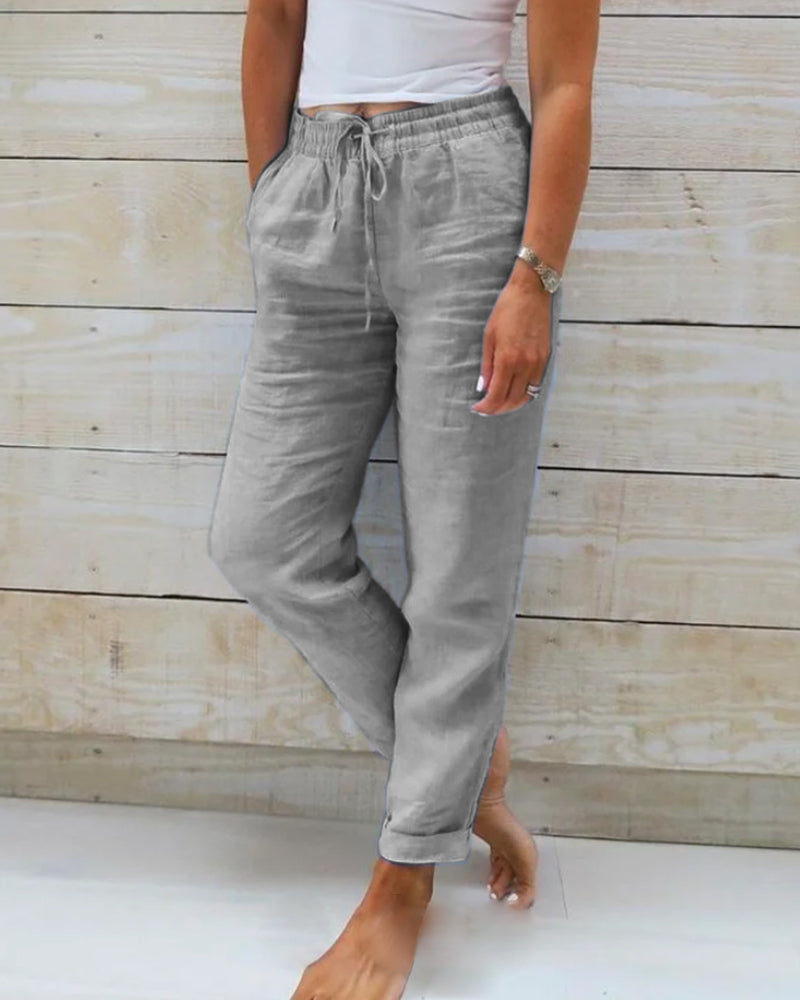 Alejandra – Pantalones de Cuerda Relajados