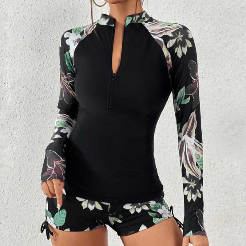 Sariah | Conjunto de Tankini de Dos Piezas de Manga Larga