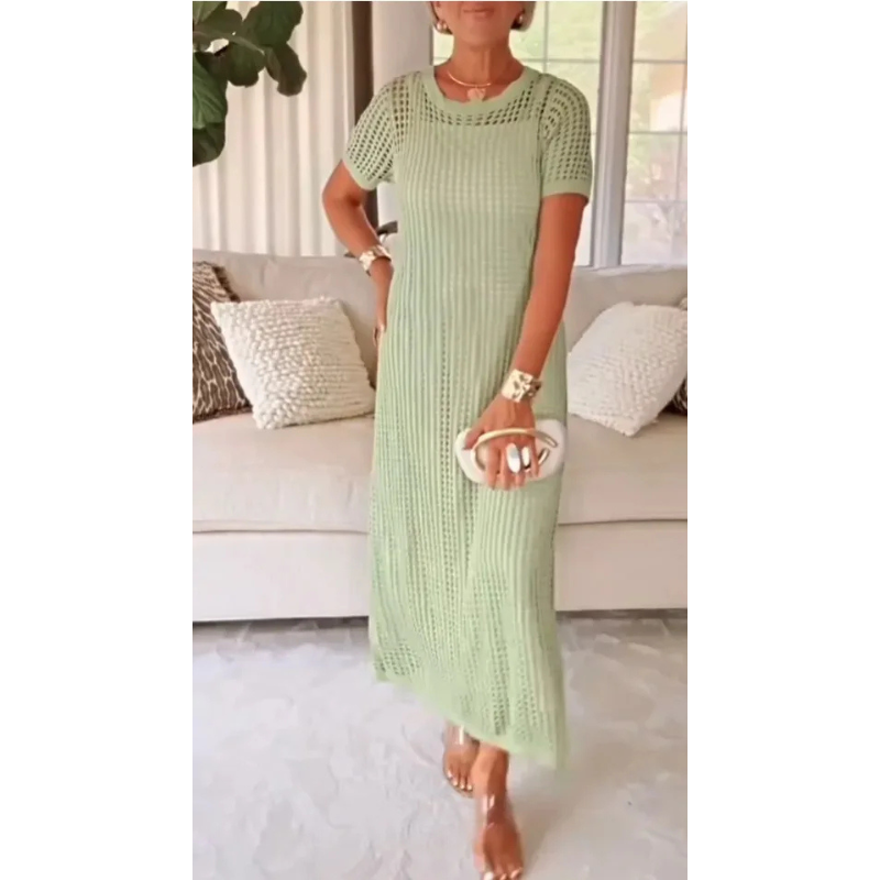 Vestido largo con aberturas Alejandra™ + combina gratis