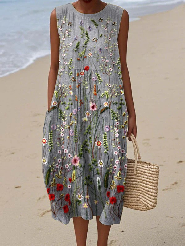 Cara™ Vestido Midi Wildflower