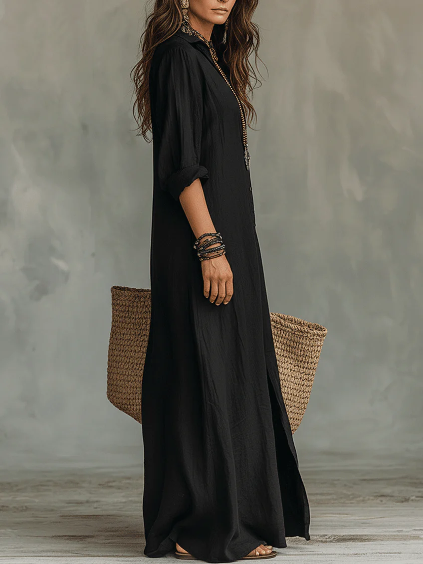 LAURA | VESTIDO MAXI FLUIDO Y FAVORECEDOR
