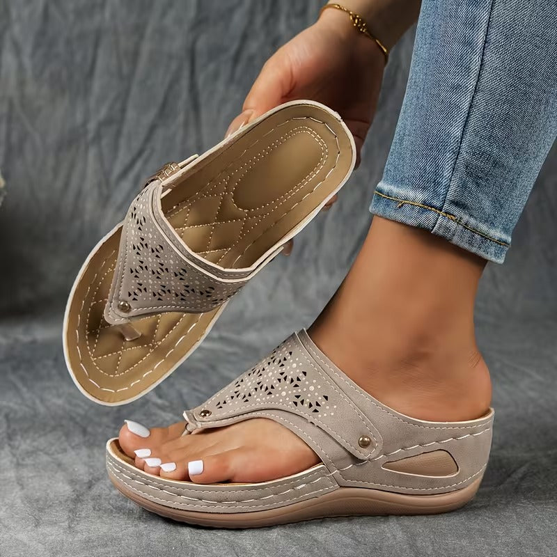 MIREYA | SANDALIAS PLANAS CÓMODAS Y SOSTENIBLES