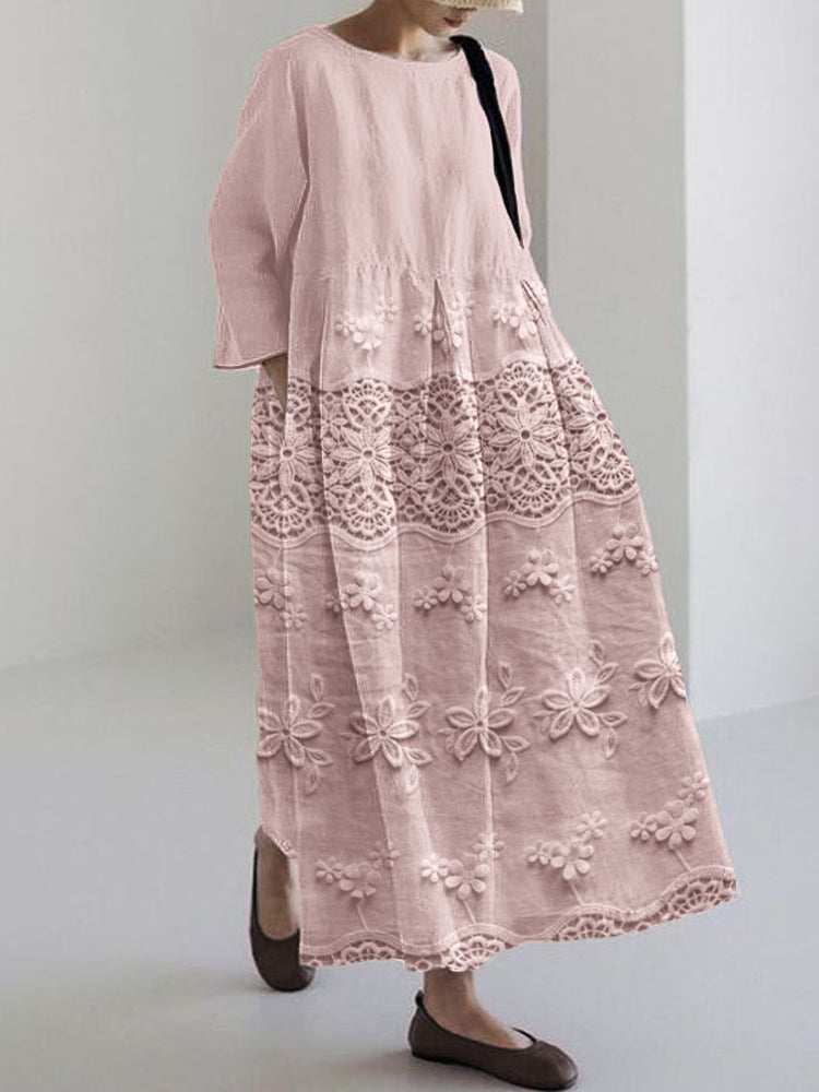 Vestido Impreso de Encaje Ava™
