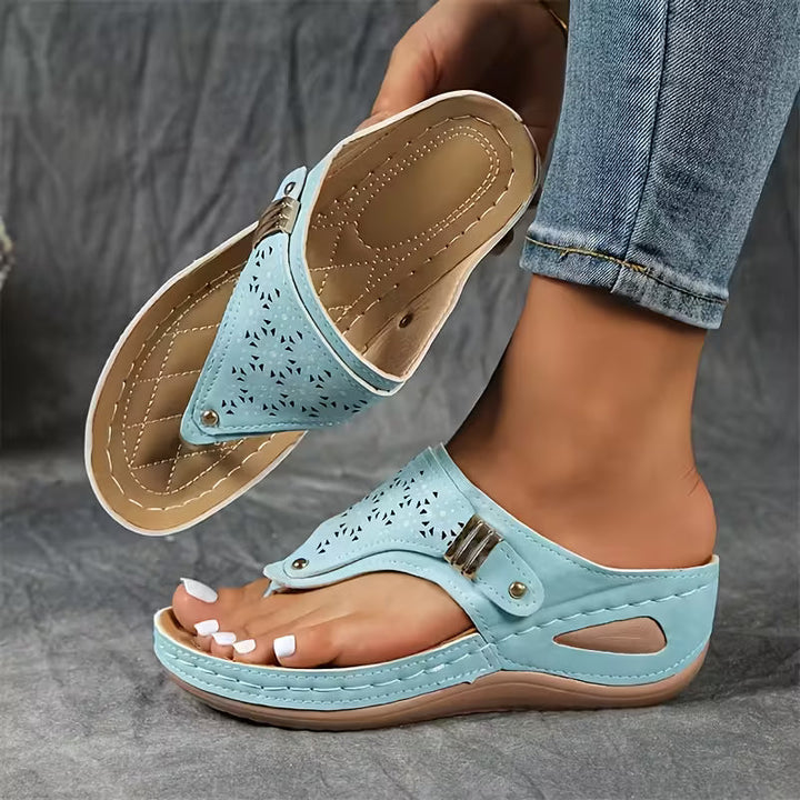 MIREYA | SANDALIAS PLANAS CÓMODAS Y SOSTENIBLES