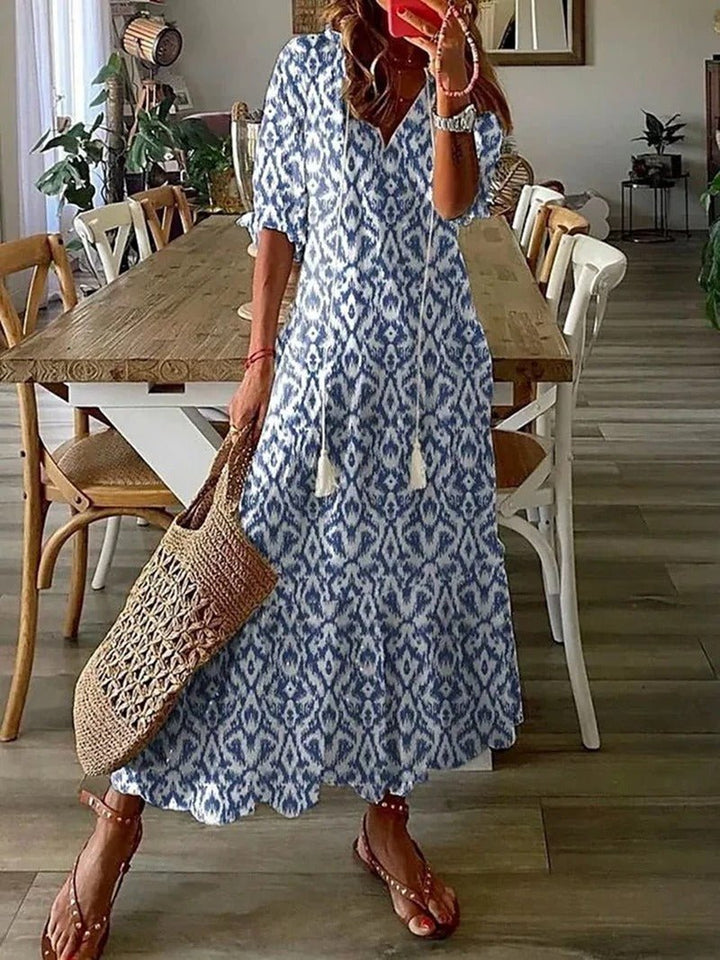 AITANA | VESTIDO MAXI BOHO QUE REALZA LA FIGURA