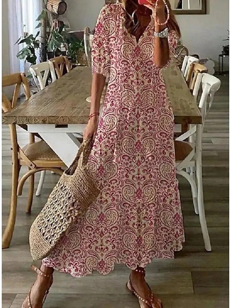 AITANA | VESTIDO MAXI BOHO QUE REALZA LA FIGURA
