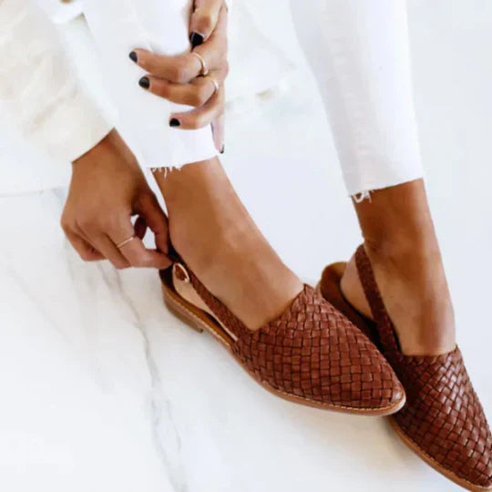 Luna™ Sandalias Planas Artesanales
