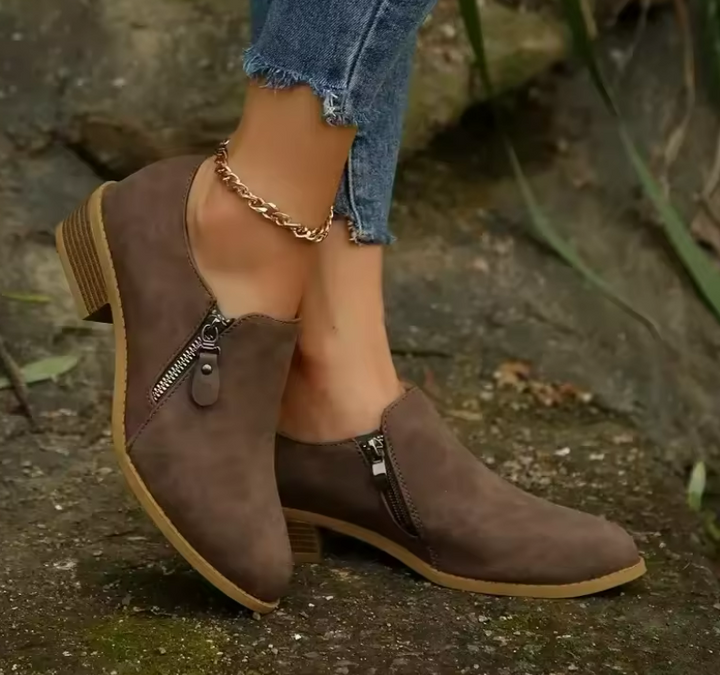 Botas de Tobillo Ortopédicas Eleanor™ con Cierre de Cremallera